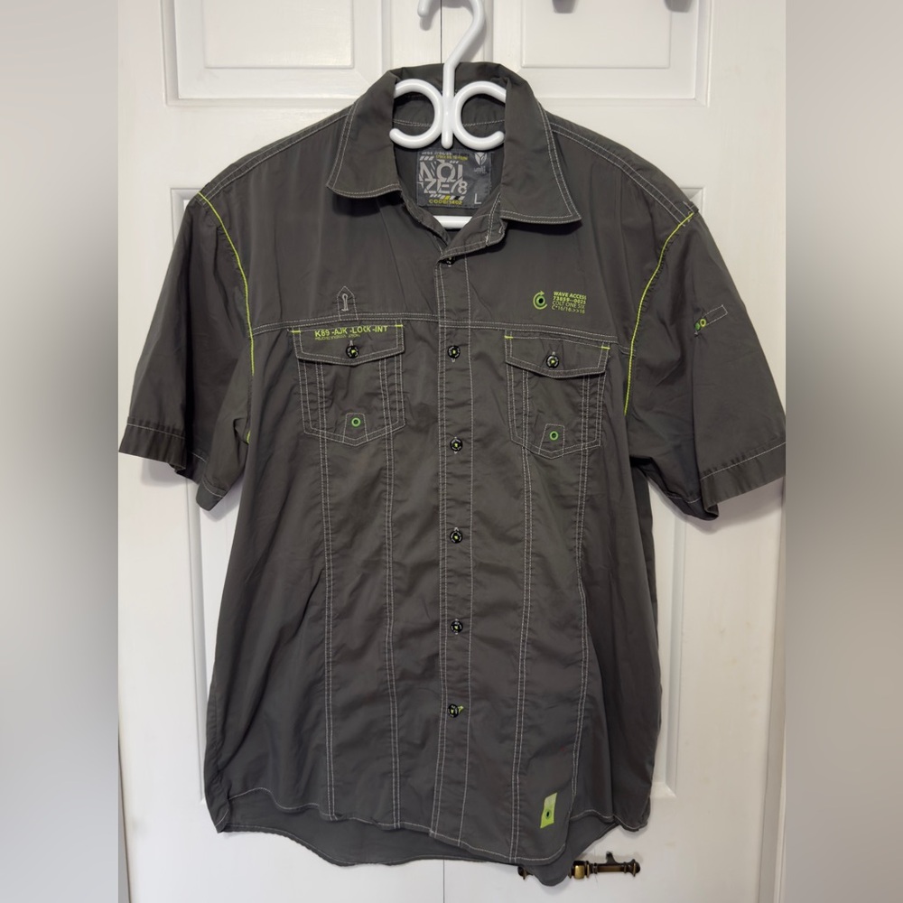 Noize78 Men's Khaki Casual Shirt. Size L.  EUC